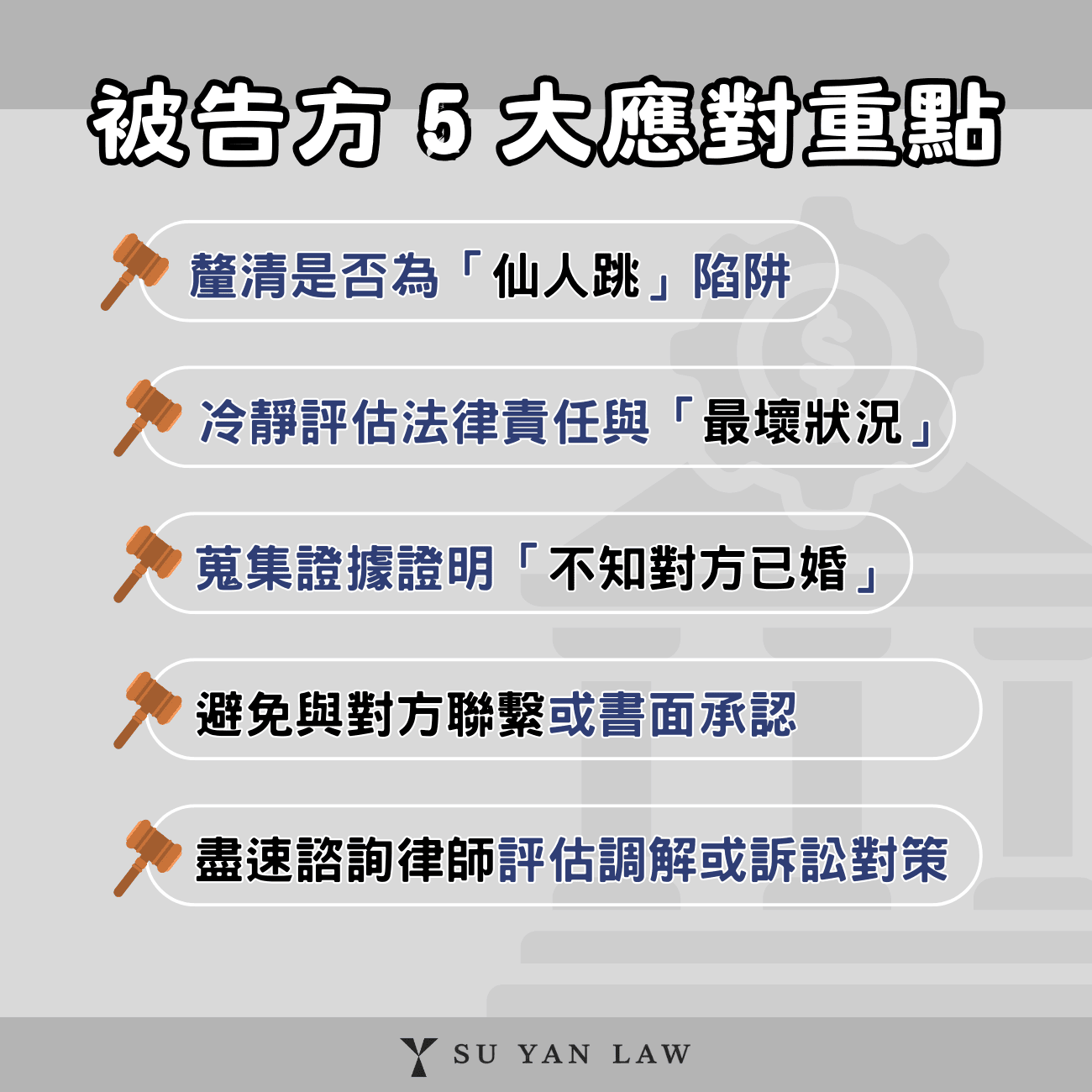 被告侵害配偶權5大重點