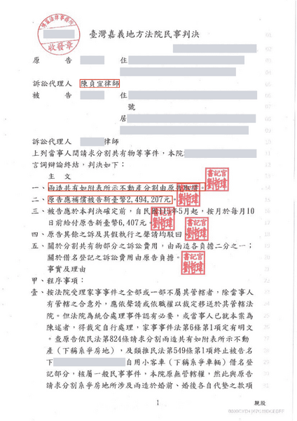 嘉義離婚穩守價值800萬房產，並成功壓低離婚財產分配額－訴研