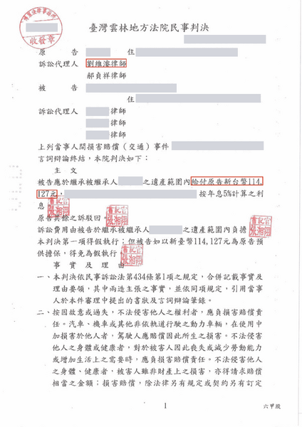 無辜遭撞還被捲入死亡車禍？獲判零肇責並求償11萬成功－訴研