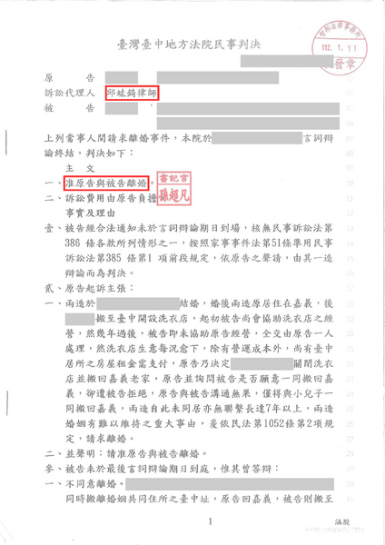 邱竑錡律師聲請通常保護令成功－訴研