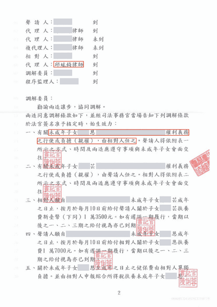台中邱竑錡律師，成功爭取一個小孩的監護權－訴研