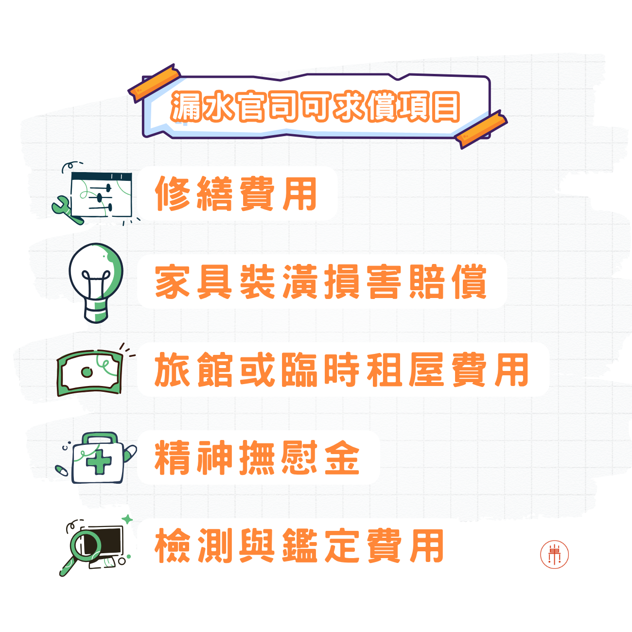 房屋漏水官司求償