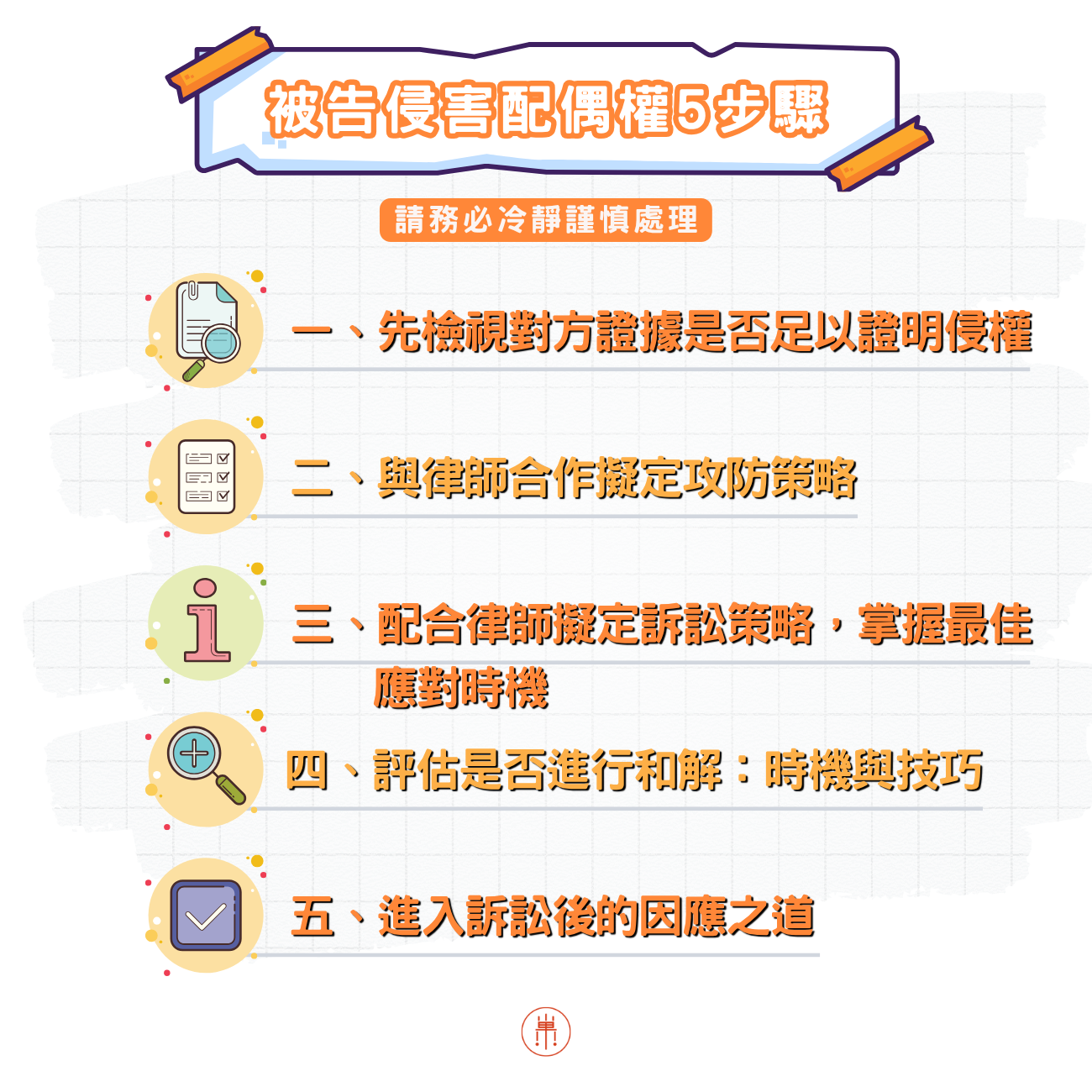 被告侵害配偶權5步驟